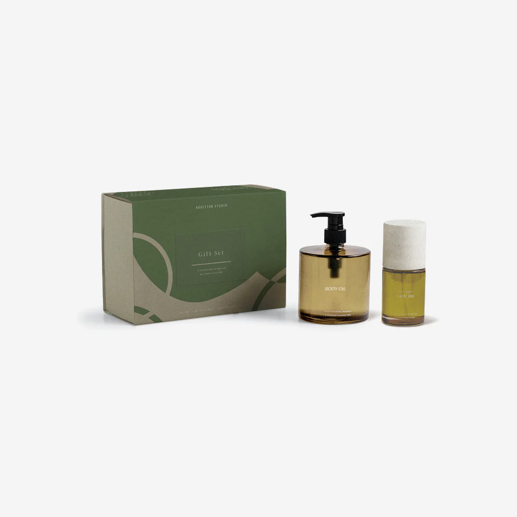 Addition Studio All Natural Face & Body Oil Gift Box