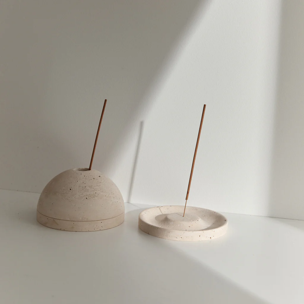 Addition Studio Horizon Incense Burner Travertine - Image 3
