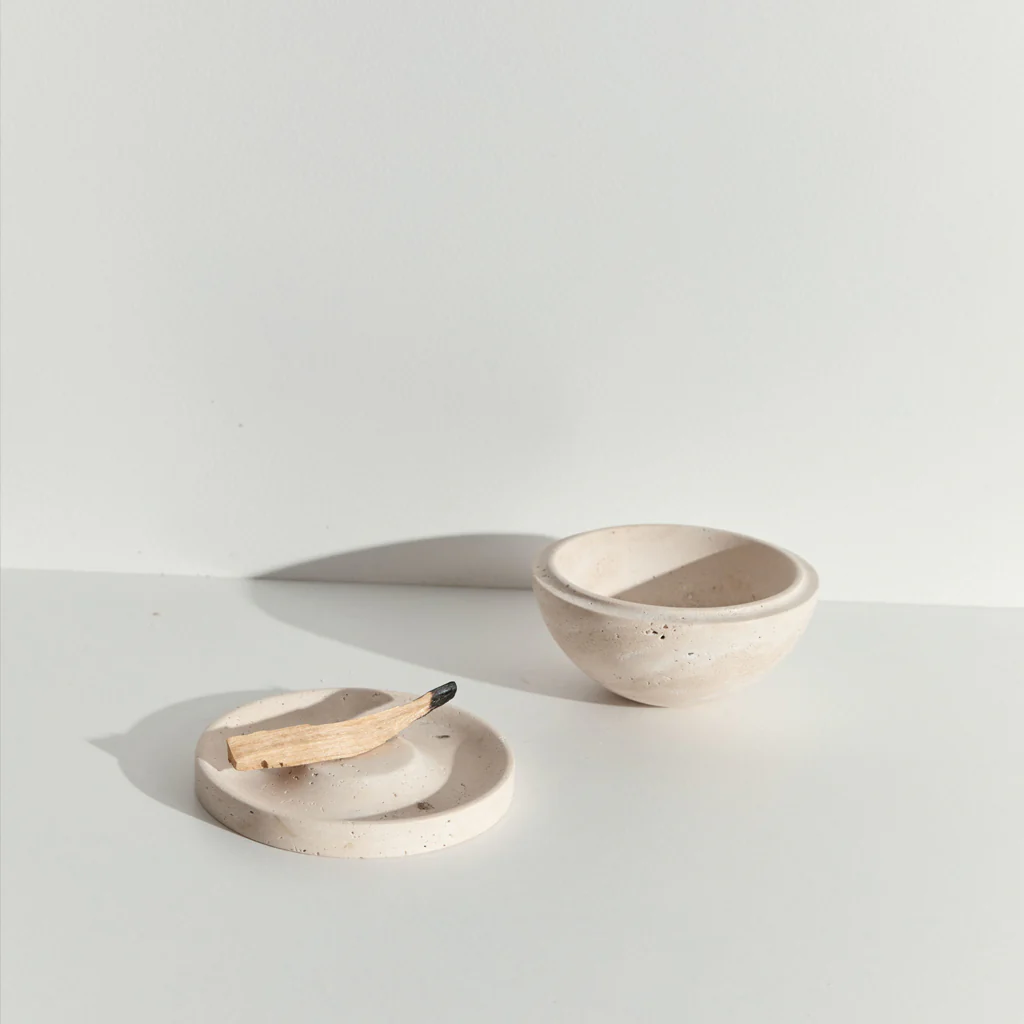 Addition Studio Horizon Incense Burner Travertine - Image 4