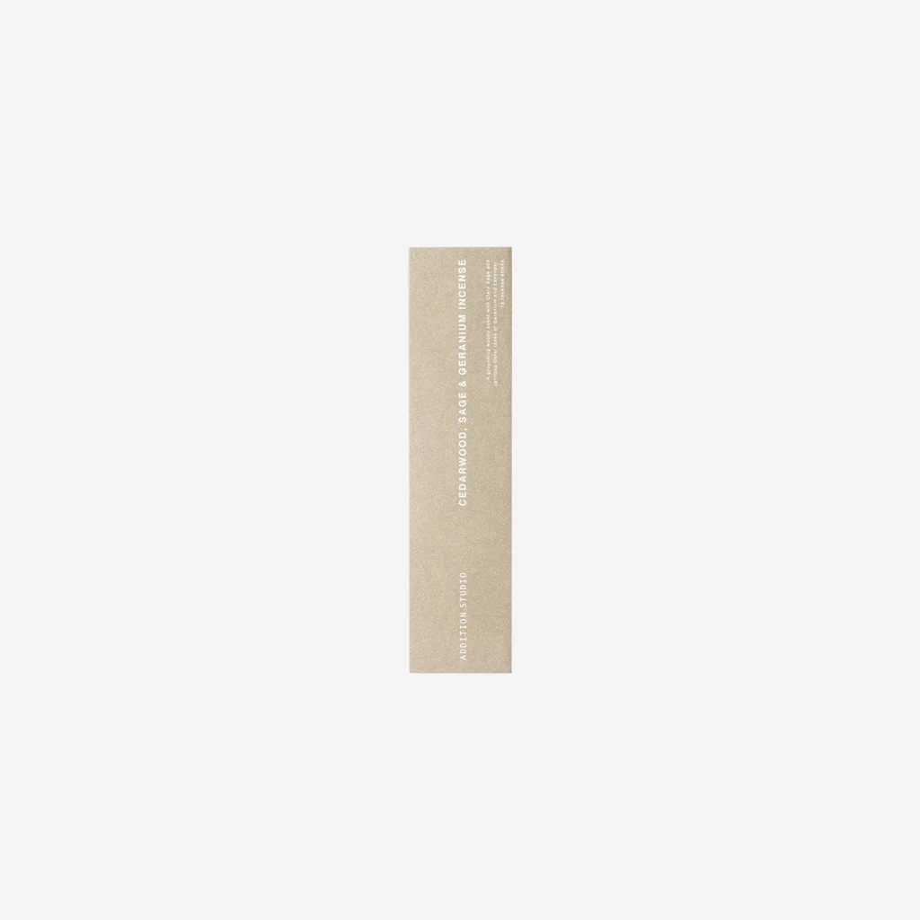 Addition Studio Incense Pack Small Cedarwood, Sage + Geranium