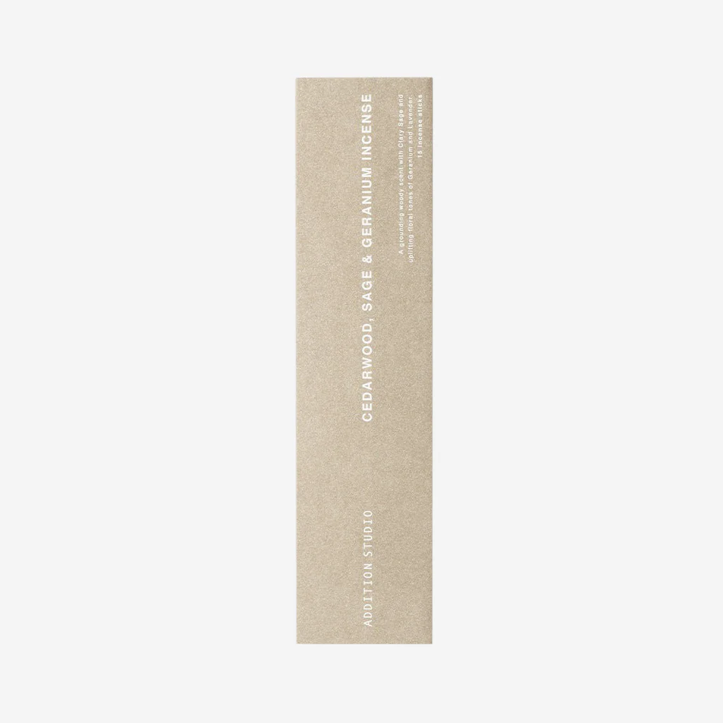 Addition Studio Incense Pack Small Cedarwood, Sage + Geranium - Image 3