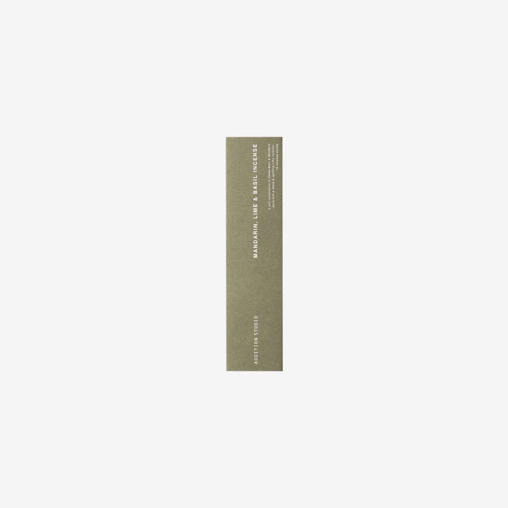 Addition Studio Incense Pack Mandarin, Lime + Basil