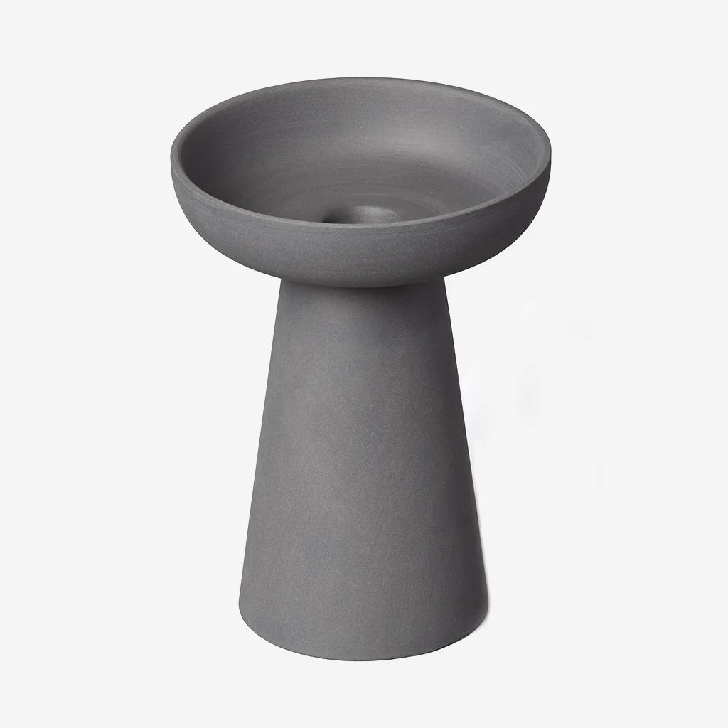 Aery Living Porcini Candle Holder Large Charcoal - Image 4