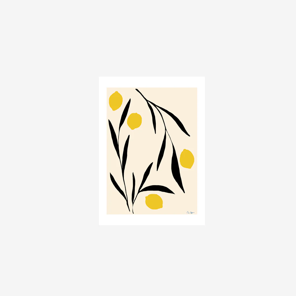 Anna Morner Lemon Print
