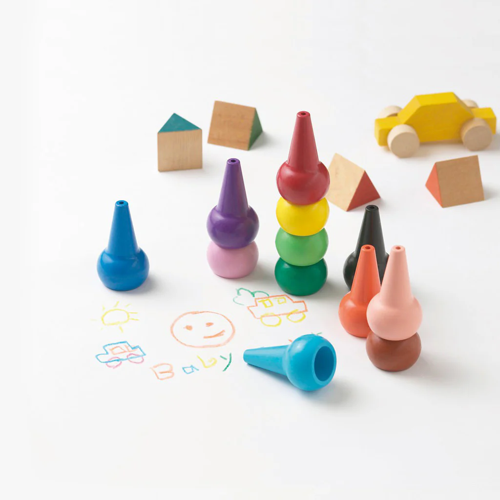 Aozora Baby Color Crayons Basic 12-Pack - Image 2