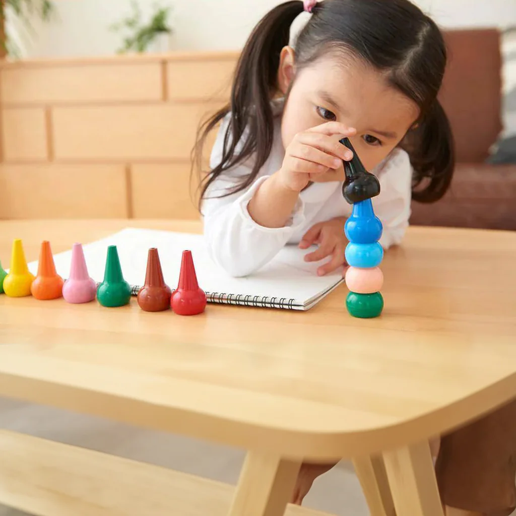Aozora Baby Color Crayons Basic 12-Pack - Image 4
