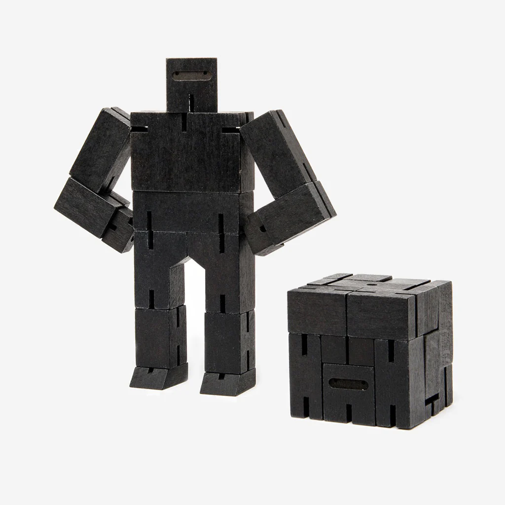 Areaware Cubebot Ninja Black Small - Image 3