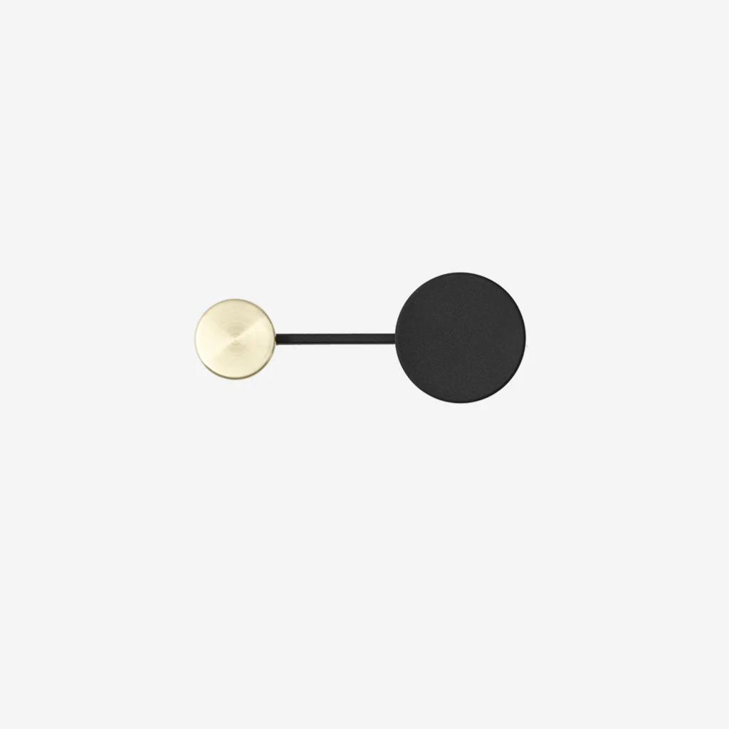 Audo Afteroom Coat Hanger Small Black Brass