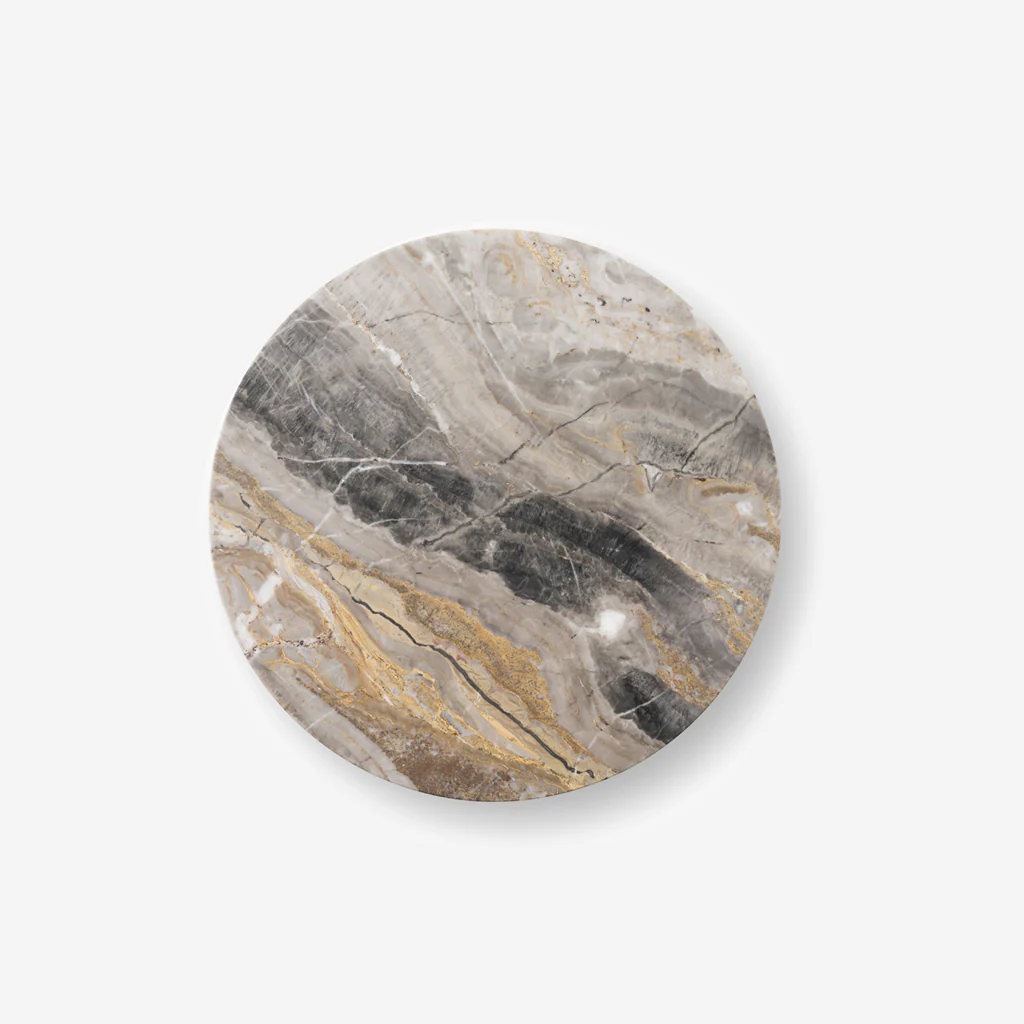Audo Androgyne Side Table Ø42 Table Top Grey Galaxy - Image 7