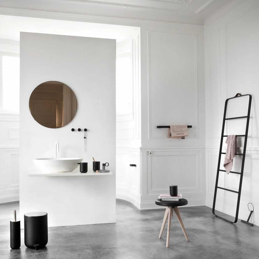 Audo Bathroom Towel Ladder Black - Image 2