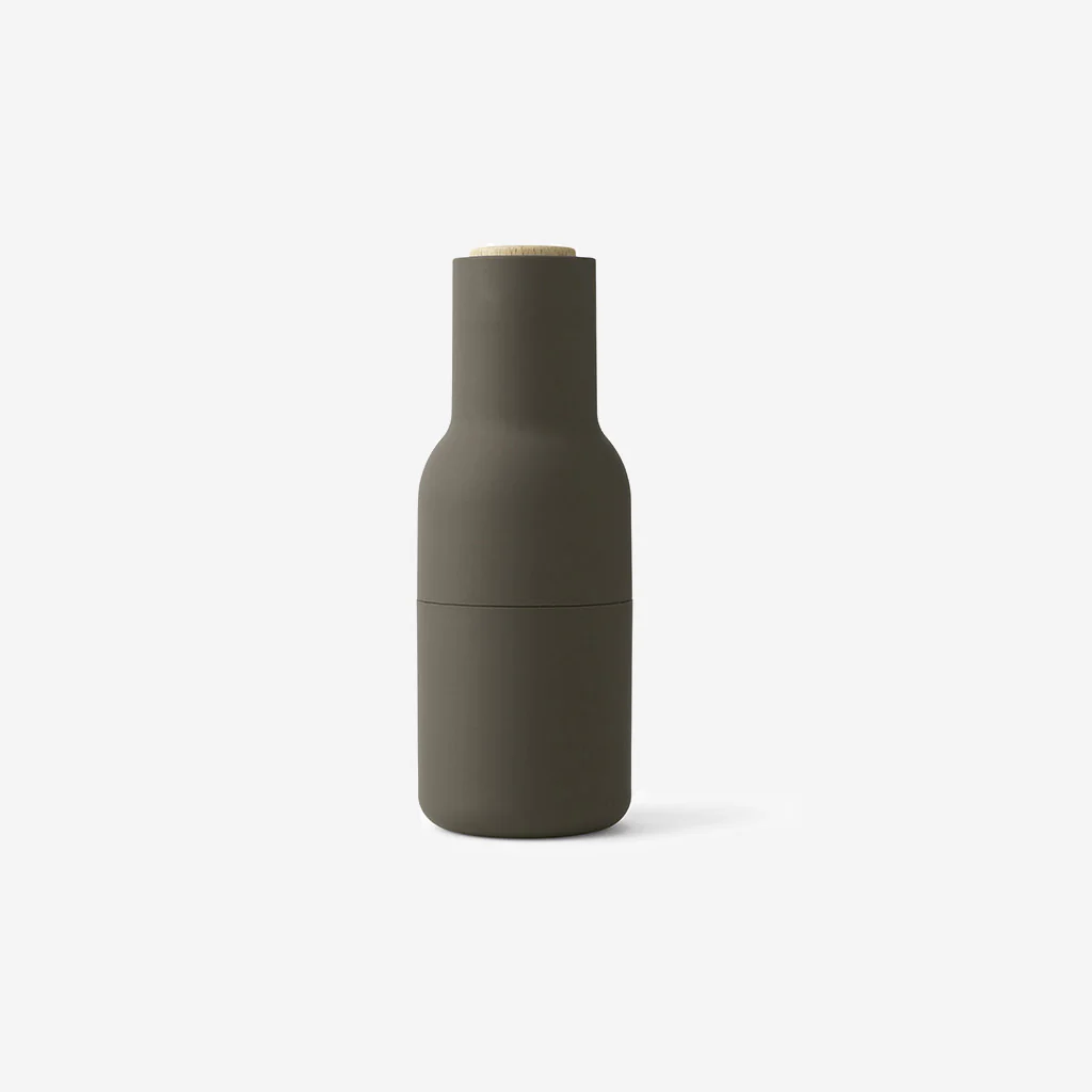 Audo Bottle Grinders Hunting Green + Beige Walnut - Image 3