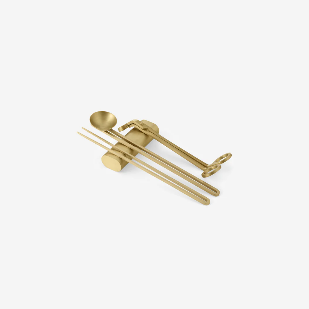 Audo Clip Candle Care Kit Brass