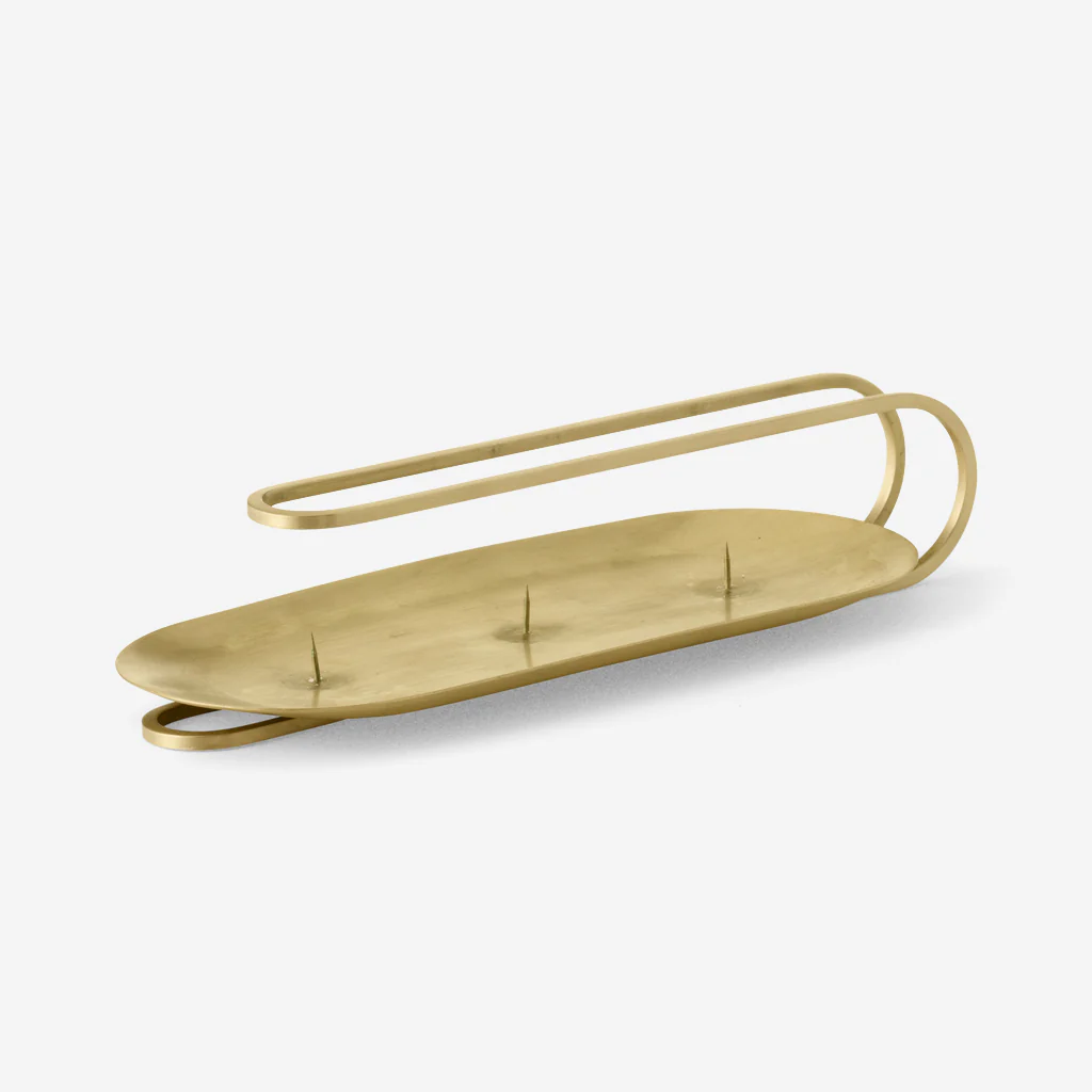 Audo Clip Candle Holder Table 3 Arm Brass - Image 3