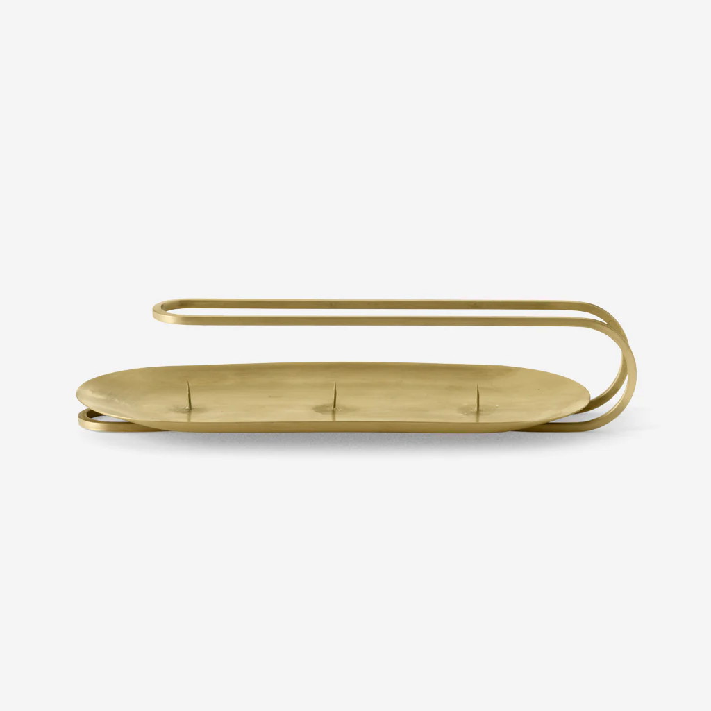 Audo Clip Candle Holder Table 3 Arm Brass - Image 4