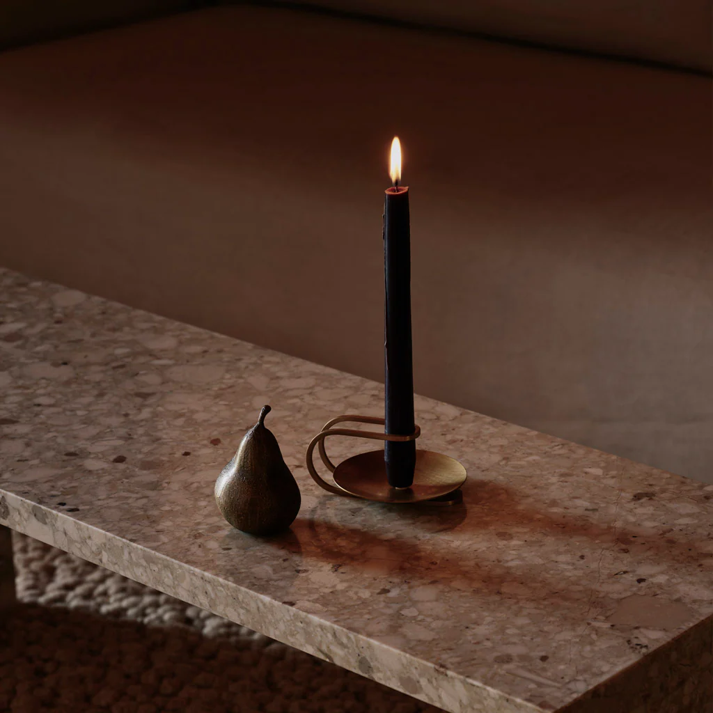 Audo Clip Candle Holder Table Brass - Image 2