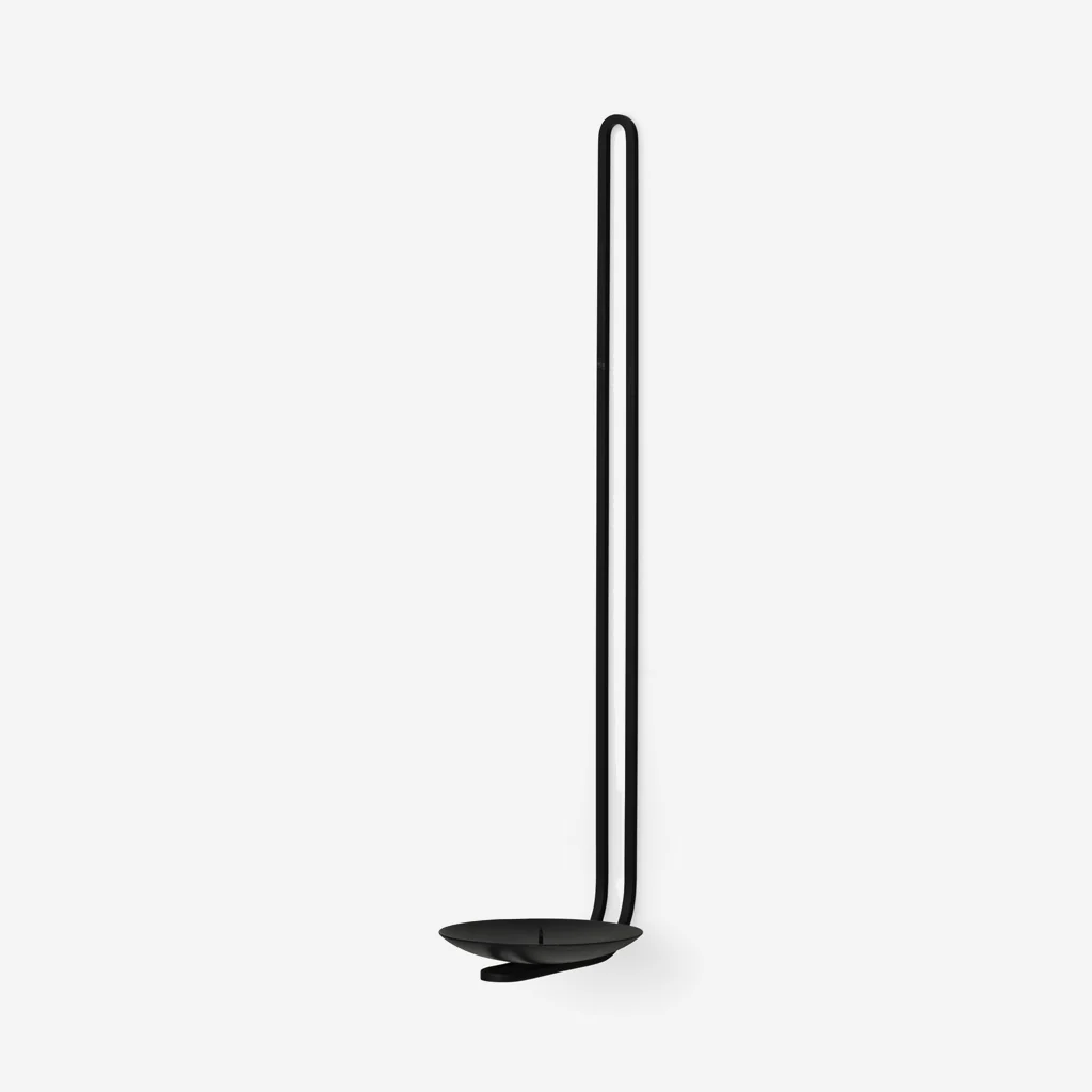 Audo Clip Candle Holder Wall Black 34cm - Image 4