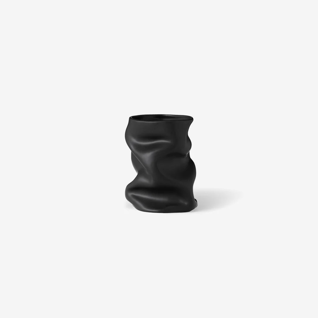 Audo Collapse Vase Black 20