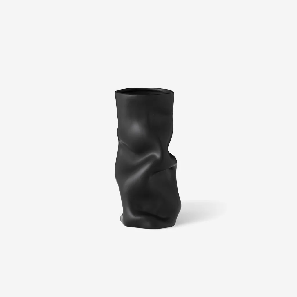 Audo Collapse Vase Black 30