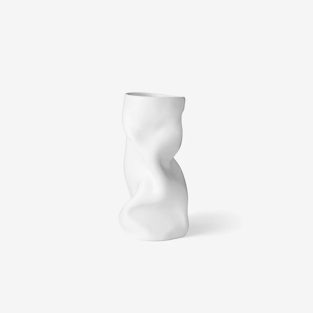 Audo Collapse Vase White 30