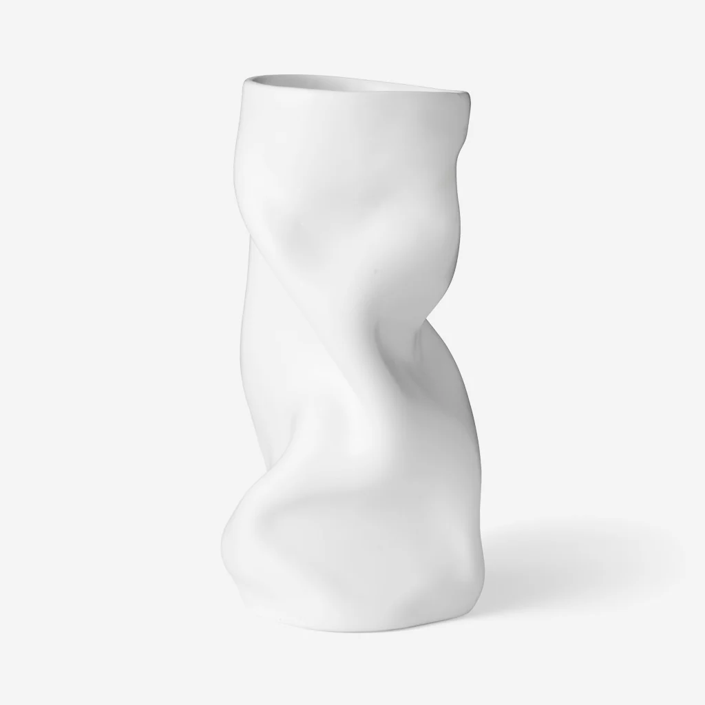 Audo Collapse Vase White 30 - Image 3