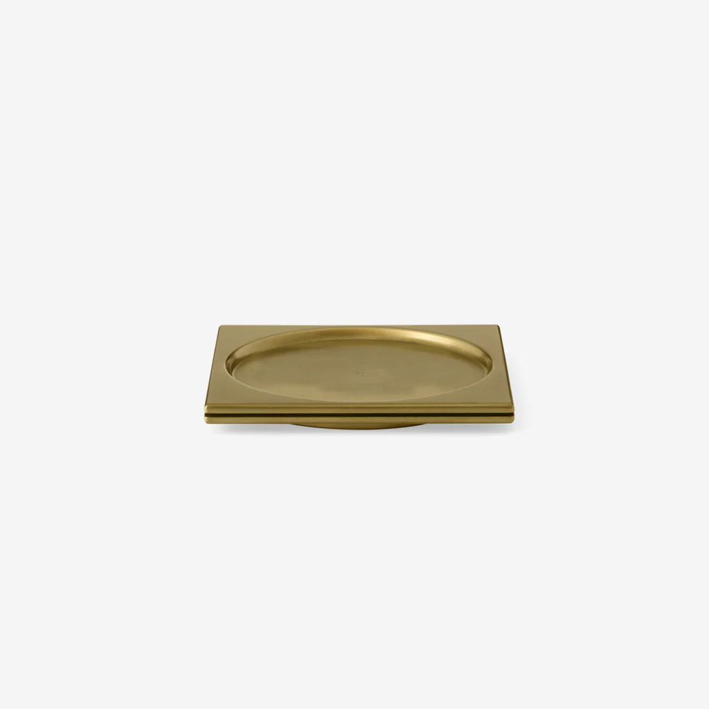 Audo Divot Tray Brass