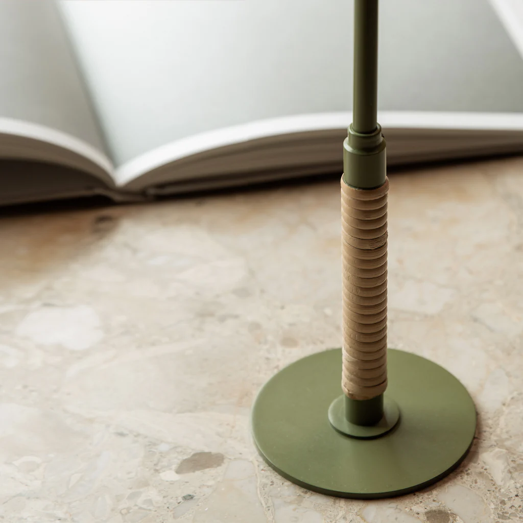 Audo Duca Candle Holder Olive Green - Image 4