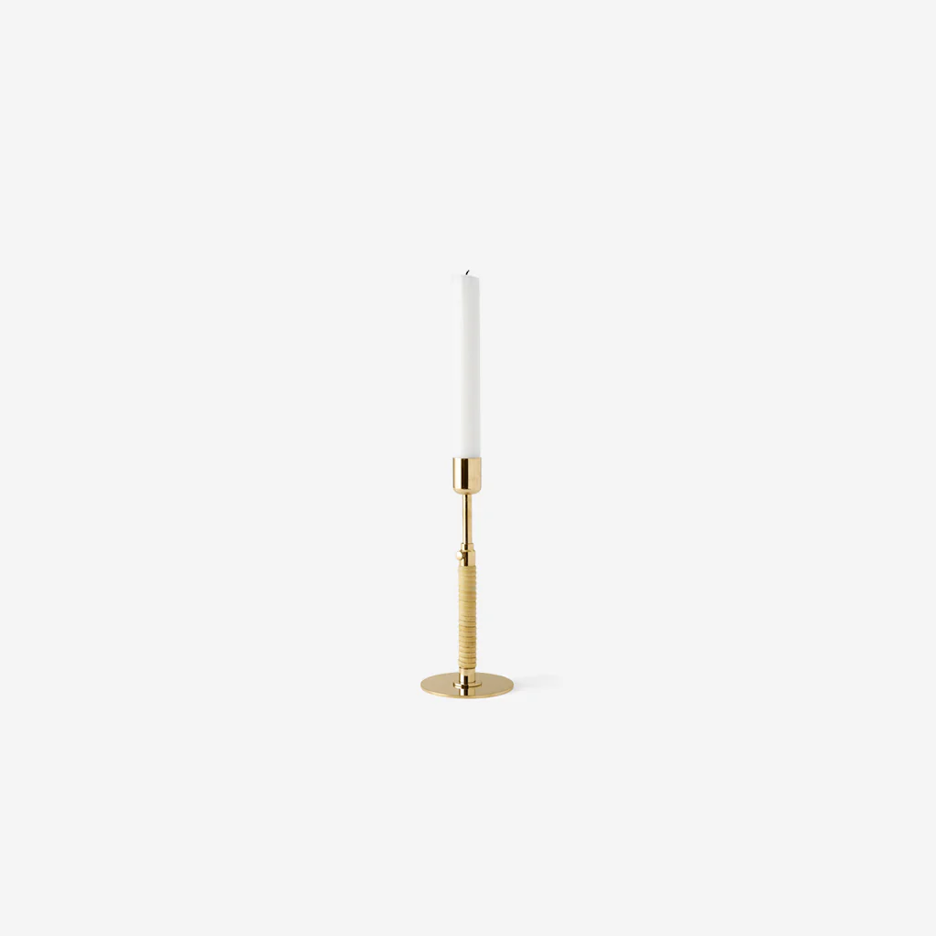Audo Duca Candle Holder Polished Brass