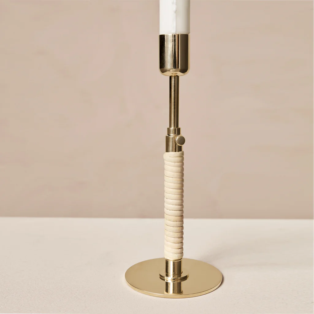 Audo Duca Candle Holder Polished Brass - Image 4