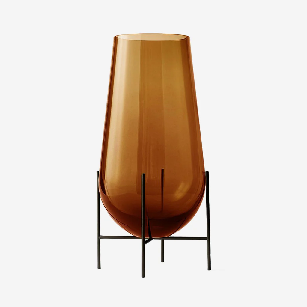 Audo Echasse Amber Glass Vase Large - Image 2