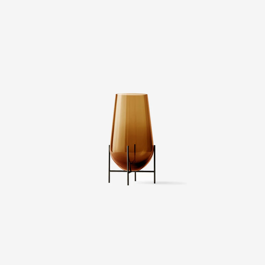 Audo Echasse Amber Glass Vase Small