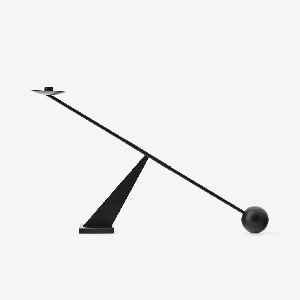 Audo Interconnect Candle Holder Black Steel Large - Image 4