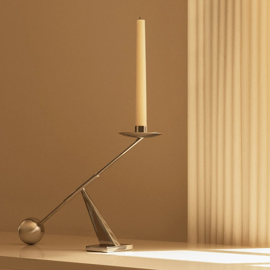 Audo Interconnect Candle Holder Stainless Steel Small - Image 2