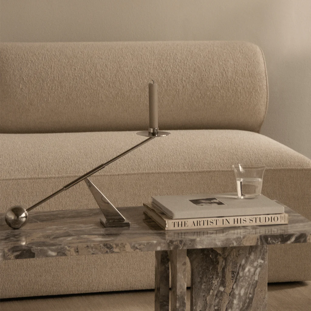 Audo Interconnect Candle Holder Stainless Steel Small - Image 3