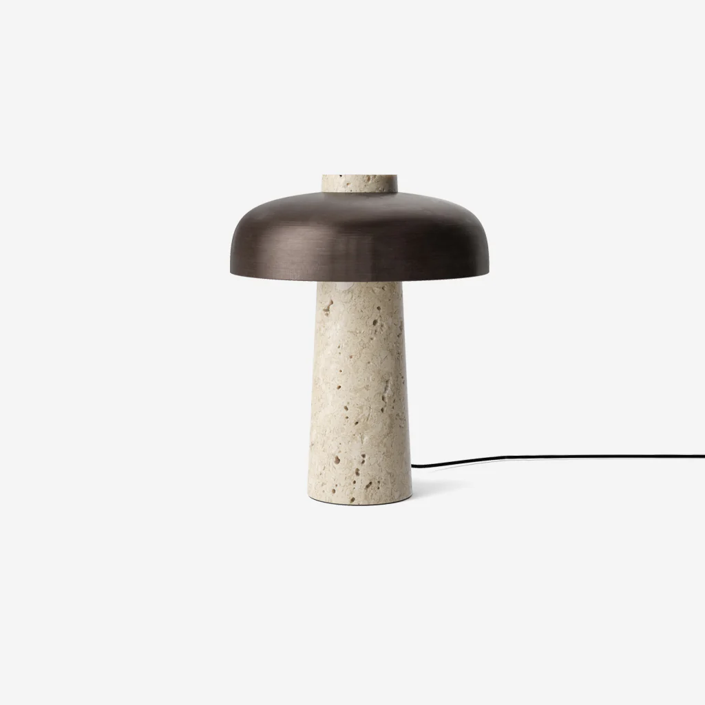 Audo Reverse Table Lamp Travertine