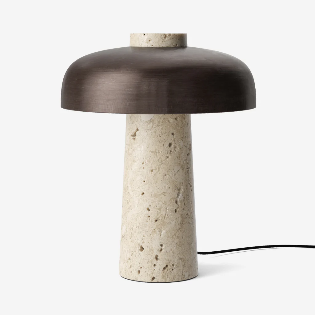 Audo Reverse Table Lamp Travertine - Image 12