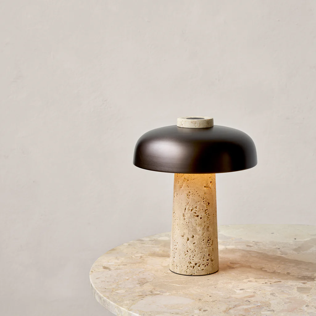 Audo Reverse Table Lamp Travertine - Image 4