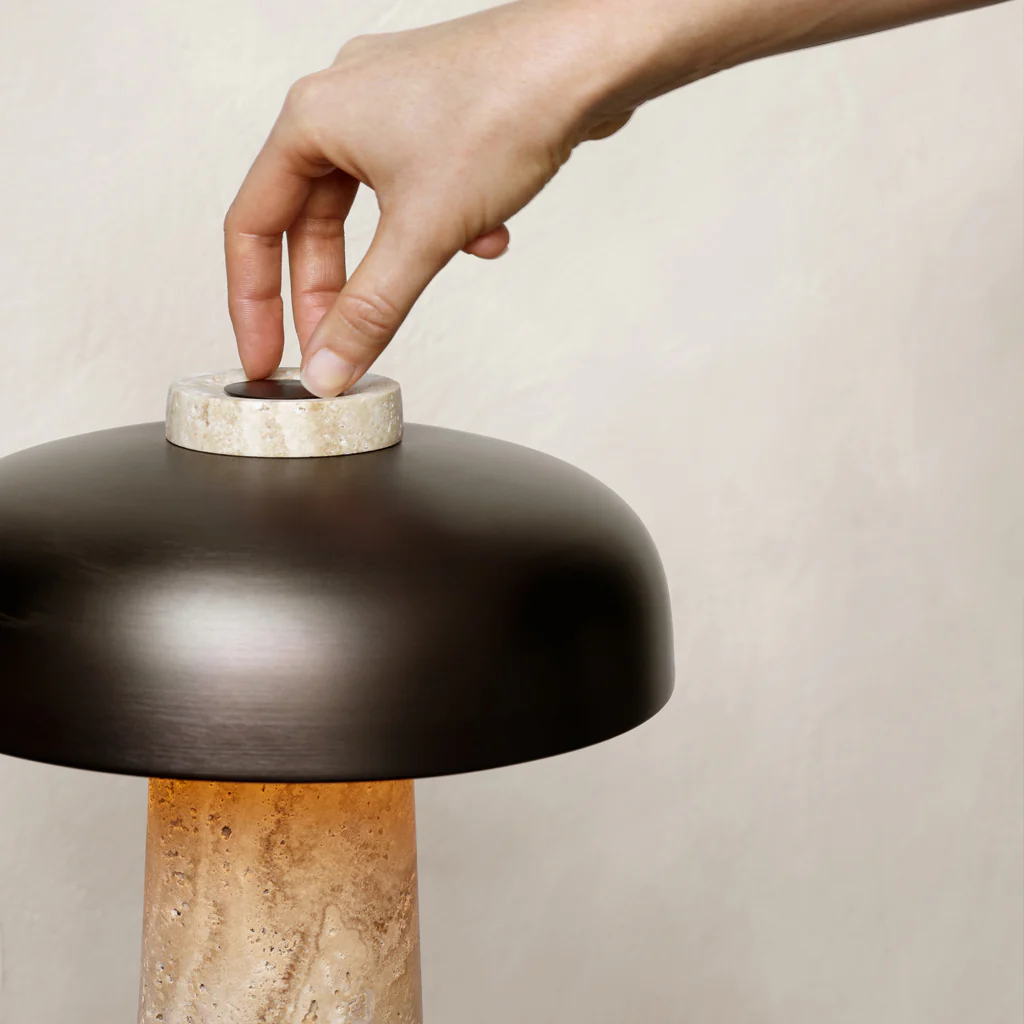 Audo Reverse Table Lamp Travertine - Image 5