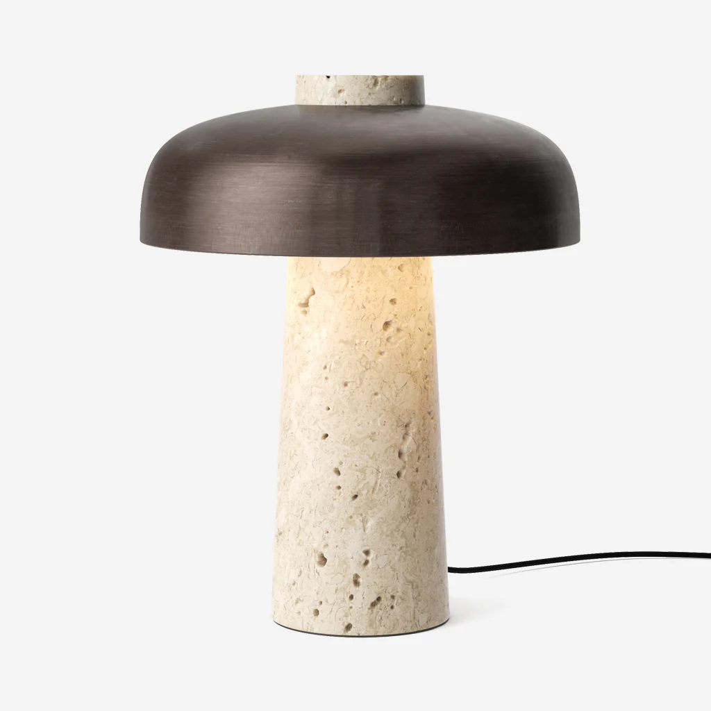 Audo Reverse Table Lamp Travertine - Image 7