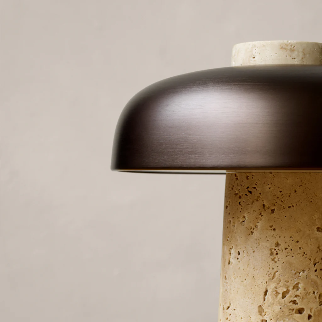 Audo Reverse Table Lamp Travertine - Image 9