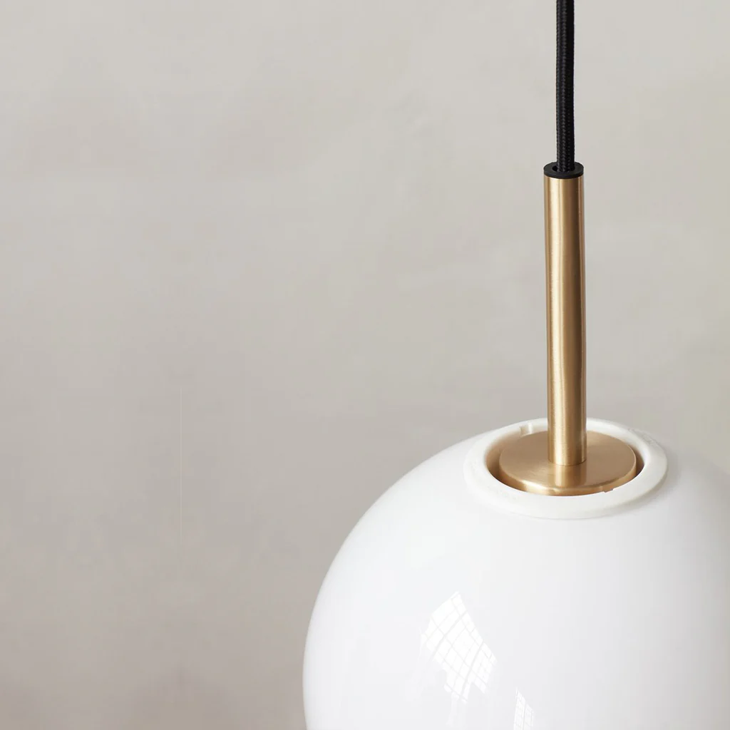 Audo TR Bulb Pendant Matt Opal Brass - Image 4