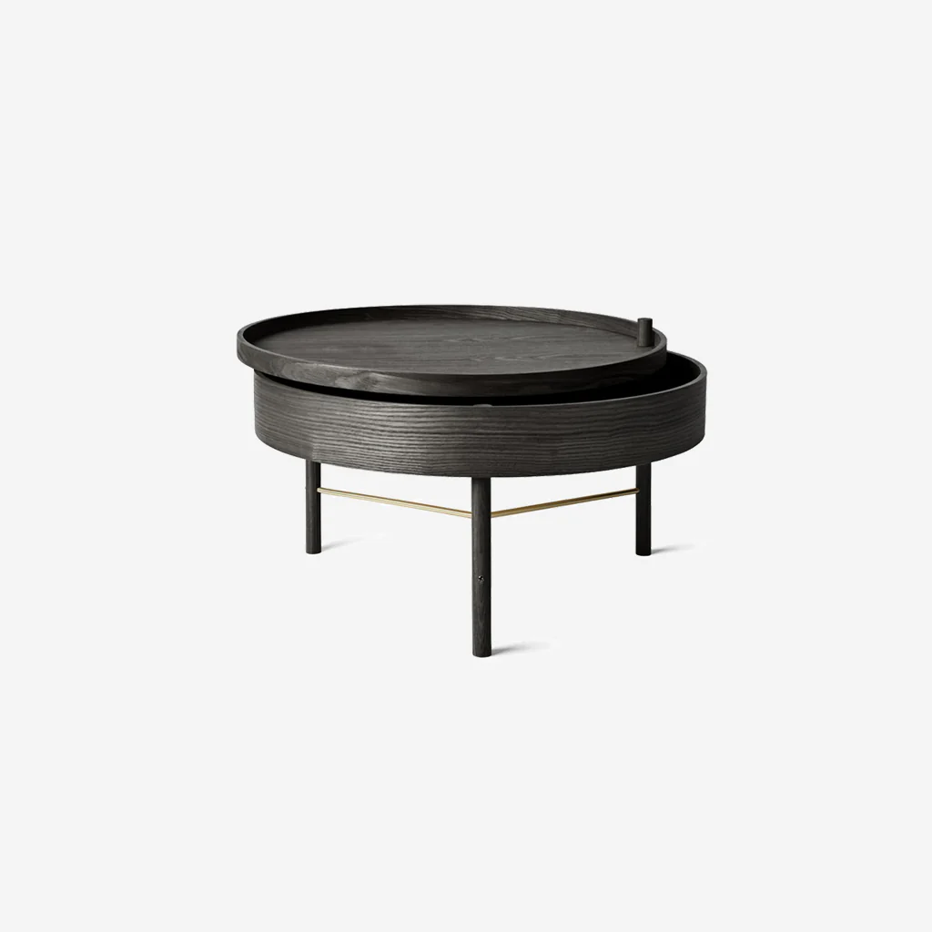 Audo Turning Table Black Ash