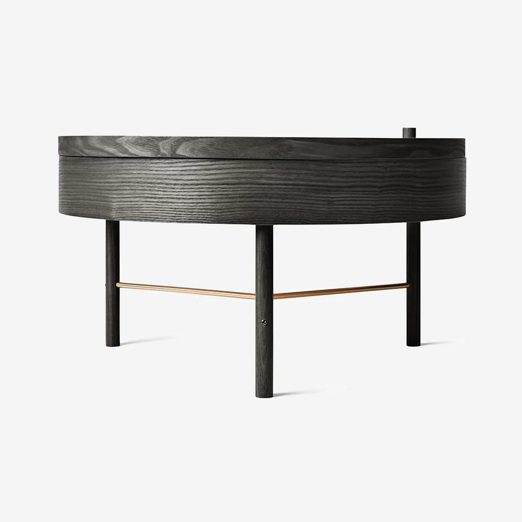 Audo Turning Table Black Ash - Image 3