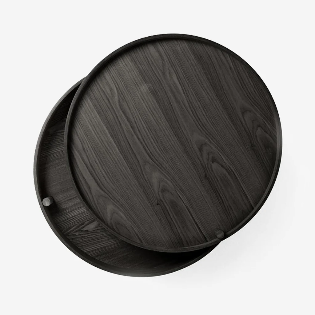 Audo Turning Table Black Ash - Image 5