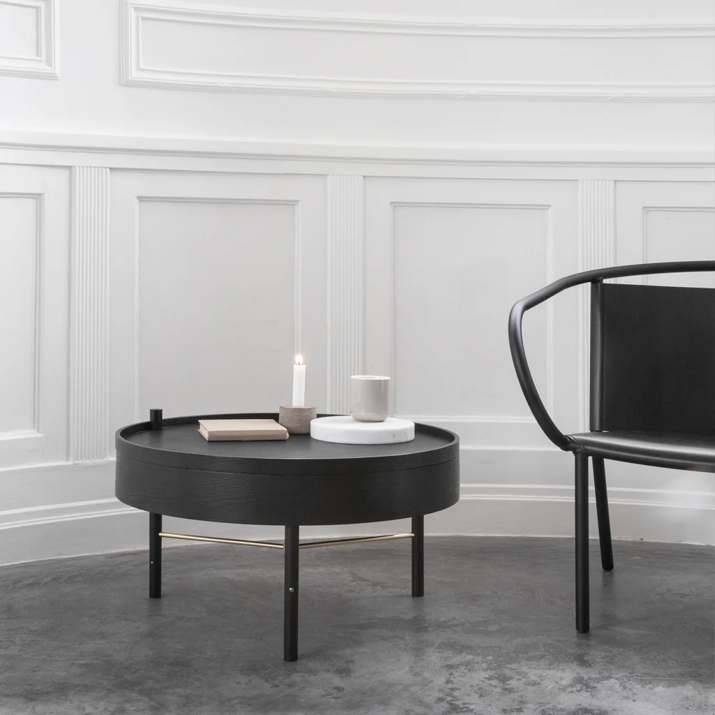 Audo Turning Table Black Ash - Image 7