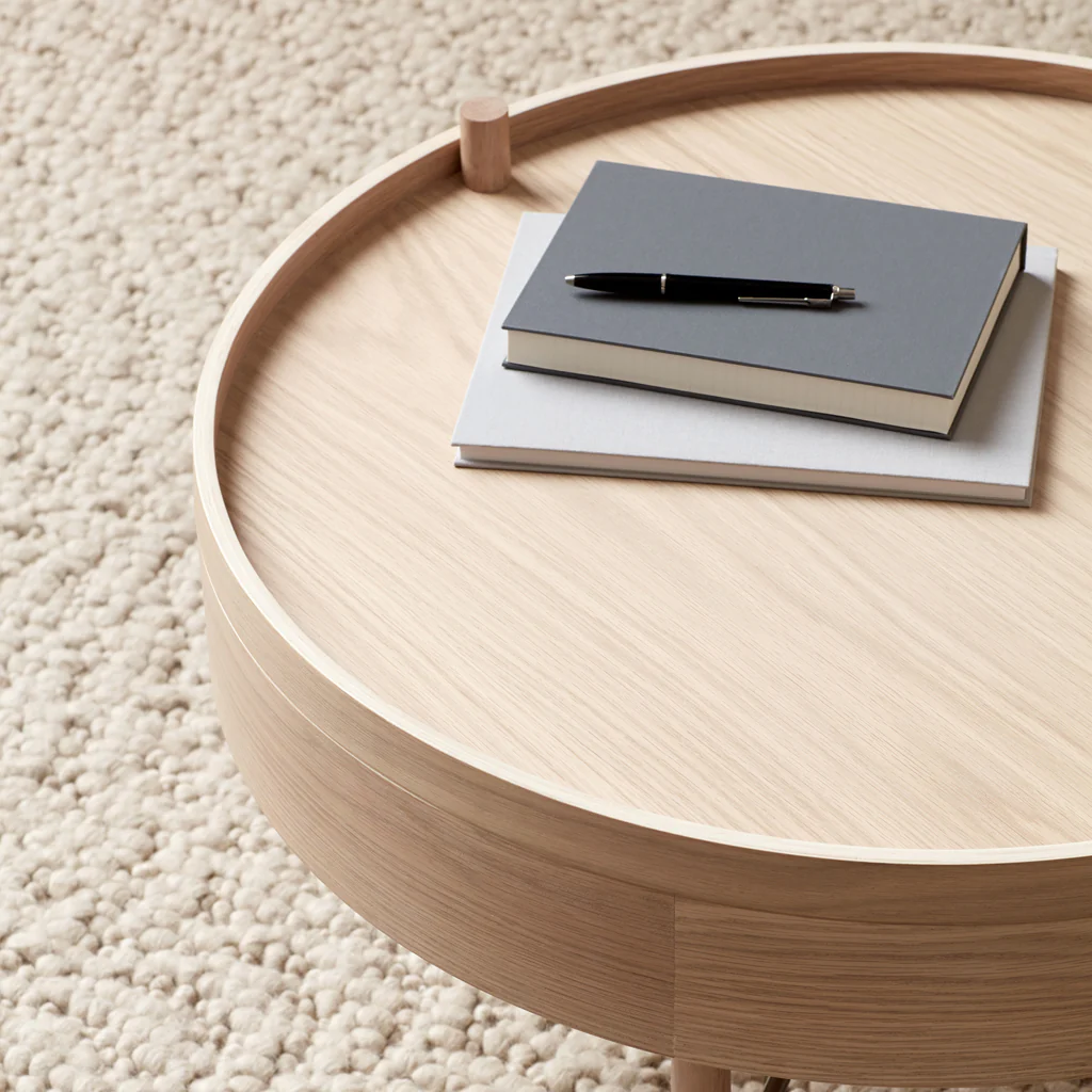 Audo Turning Table Oak - Image 5
