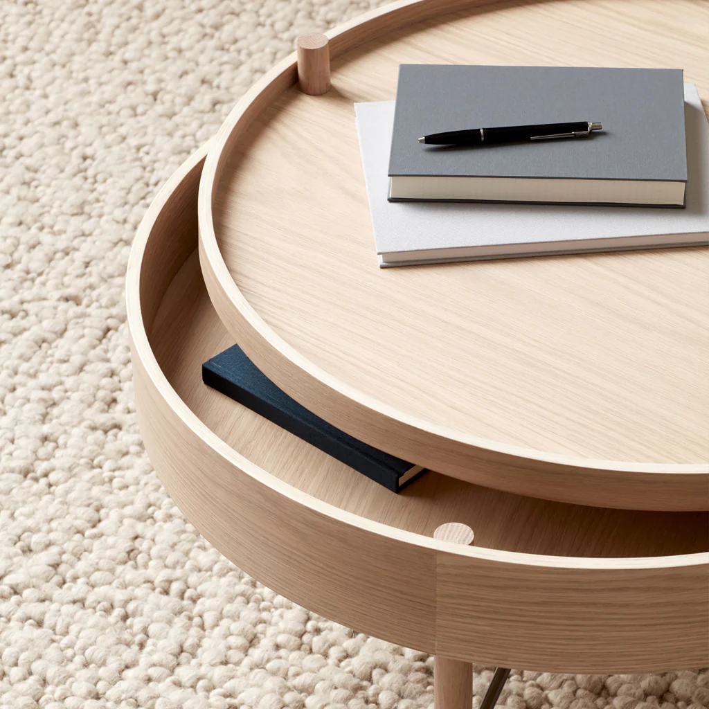 Audo Turning Table Oak - Image 6