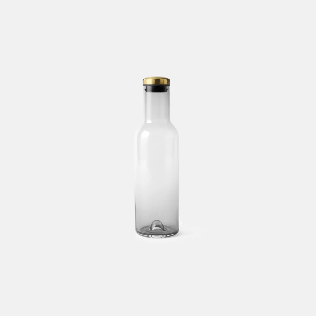 Audo Water Bottle Carafe 1L Smoke Brass