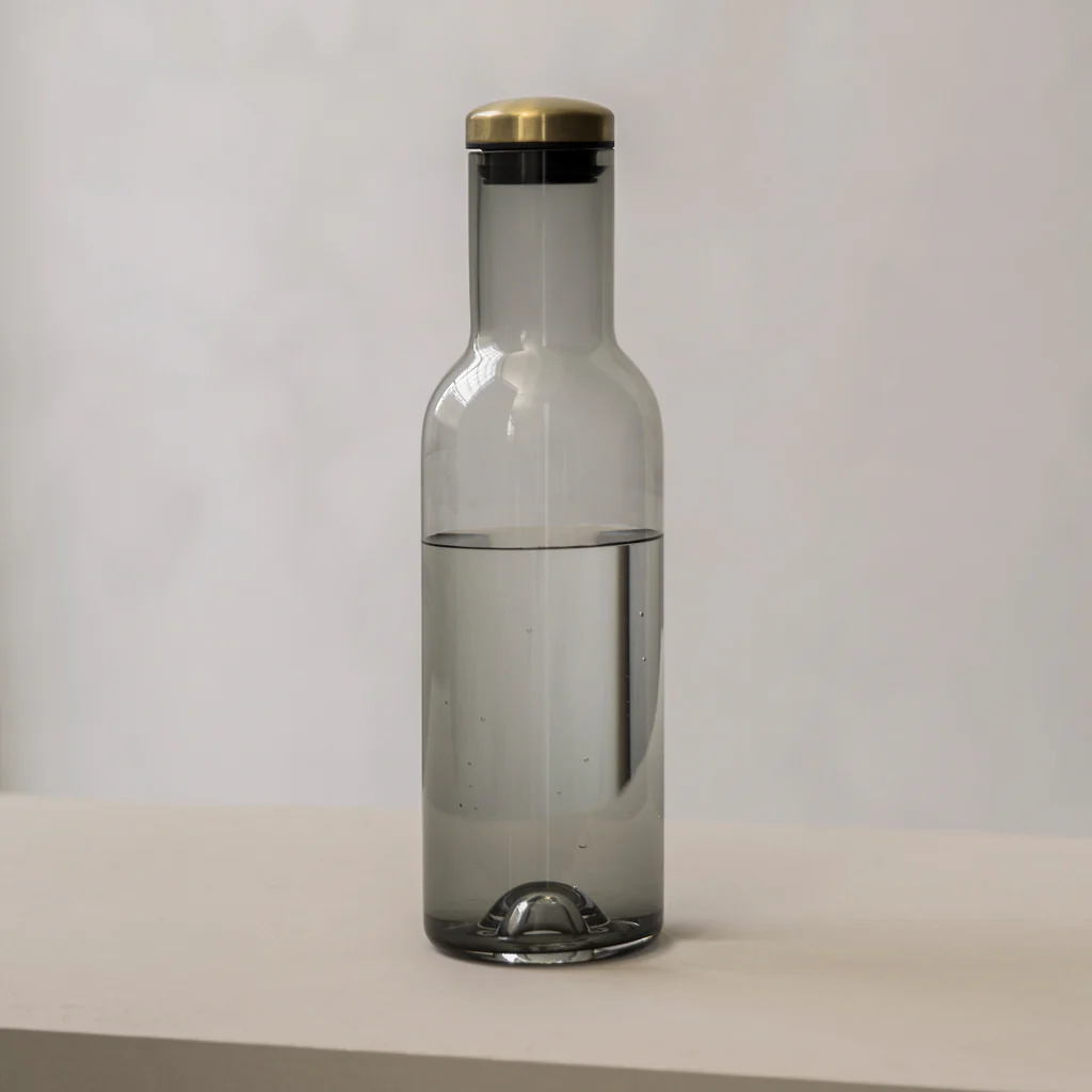 Audo Water Bottle Carafe 1L Smoke Brass - Image 3