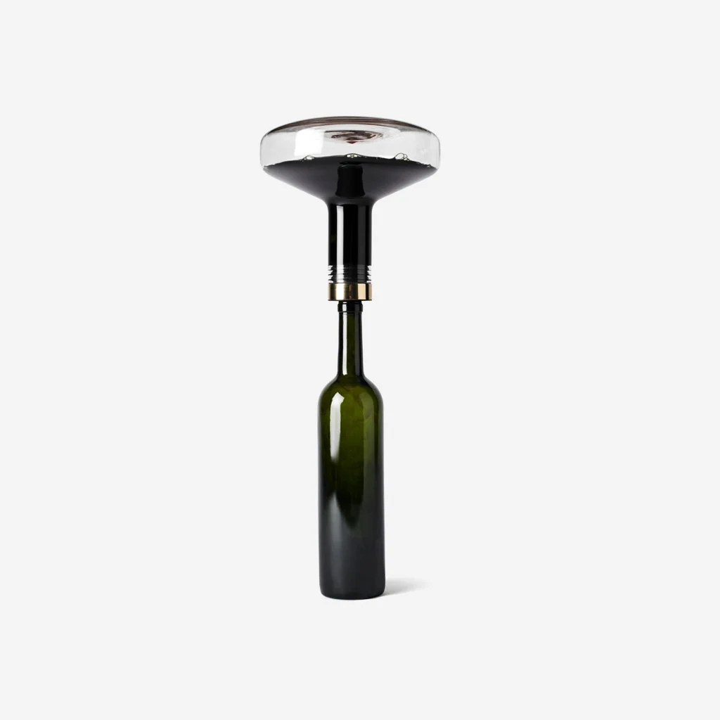 Audo Wine Breather Carafe Deluxe Clear Brass - Image 3