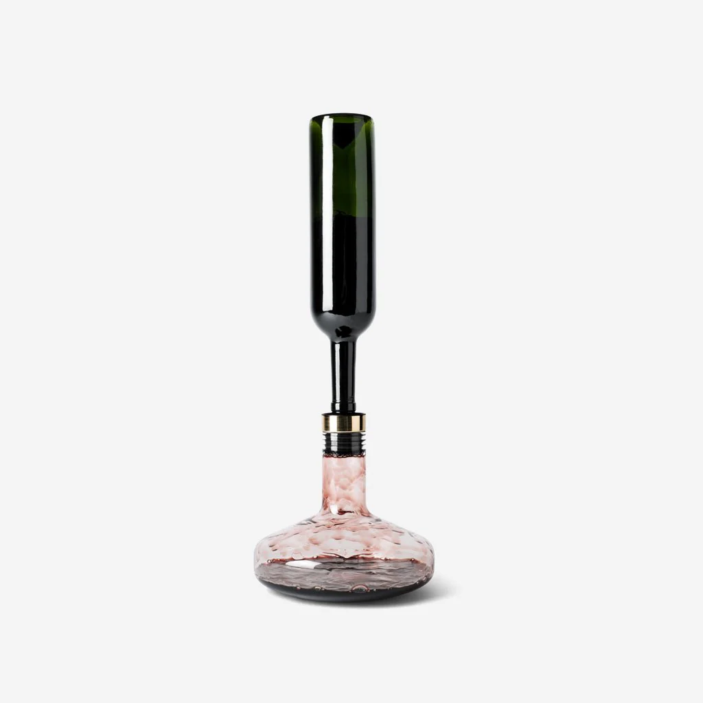 Audo Wine Breather Carafe Deluxe Clear Brass - Image 4